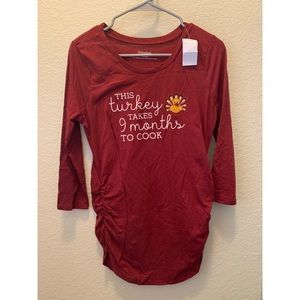 Burgundy Maternity Top